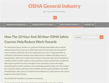 Tablet Screenshot of oshageneralindustry.com